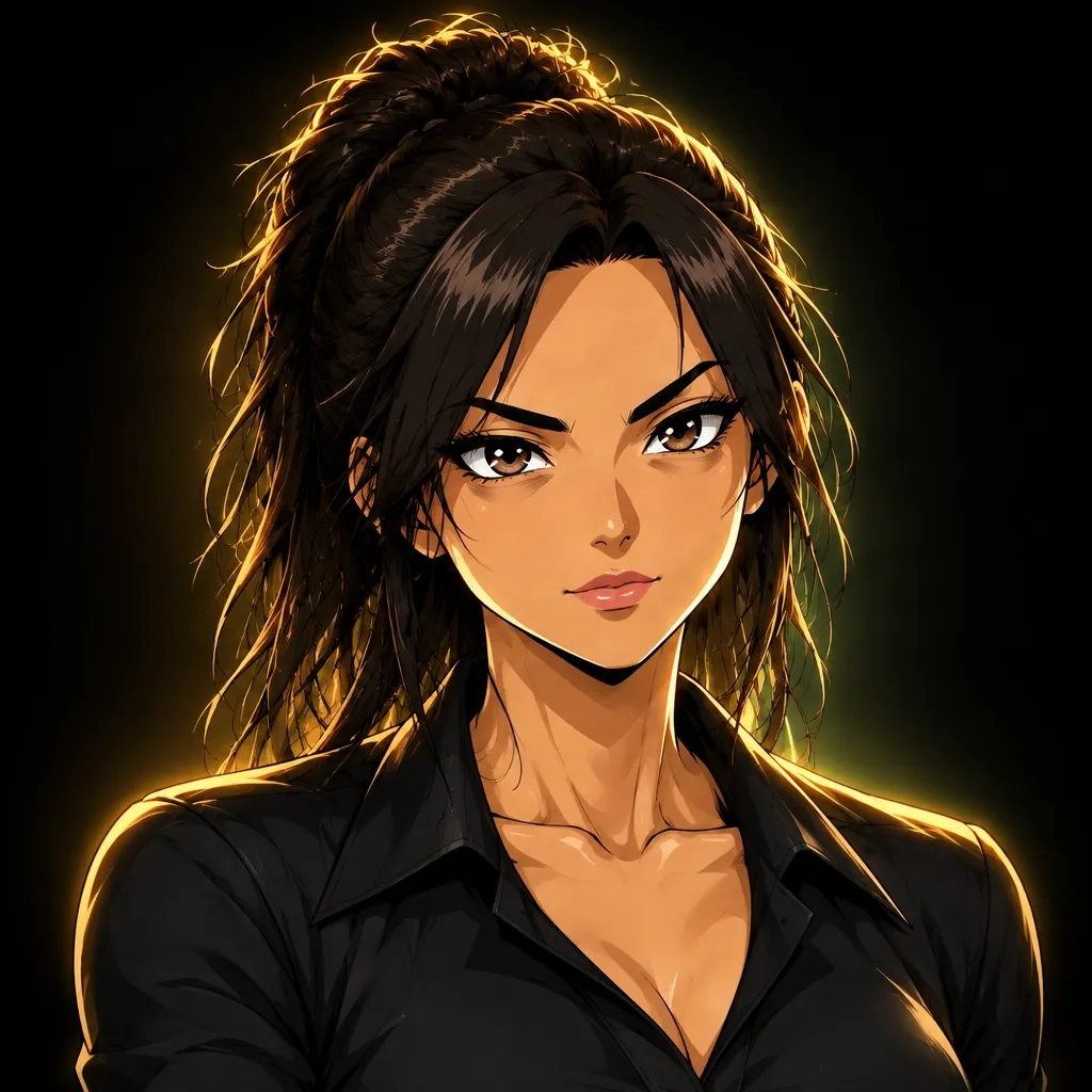 Anime avatar of a professional woman representing office workers